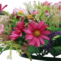Ghirlanda di fiori ghirlanda di porta artificiale rosa viola Ø30cm H10cm