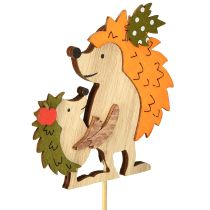 Prodotto Spina per fiori riccio con bambino decorazione autunnale in legno 8,5 cm 8 pz