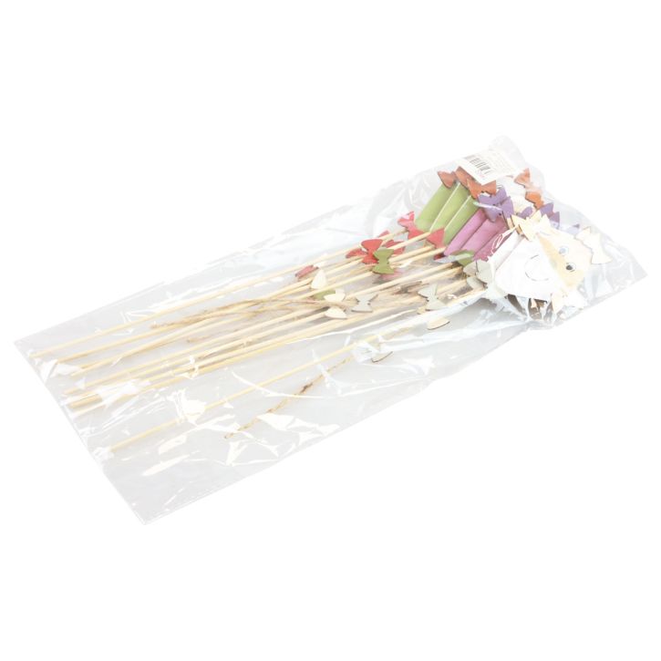 Prodotto Spina per fiori autunno drago legno viola verde bianco 5,5×8 cm 9pz