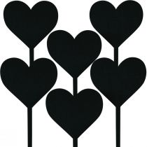 Prodotto Spina fiore spina decorativa cuore spina cuore in legno 9 cm 6 pezzi