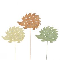 Prodotto Spina fiore Spina decorativa in legno decorazione riccio colorato 10x7 cm 18 pz