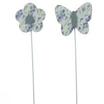 Prodotto Tappo fiore farfalla tappo decorativo fiore in legno 7 cm 12 pz