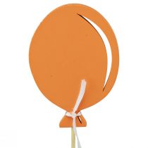 Prodotto Tappo fiore bouquet decorativo cake topper palloncino arancione 28 cm 8 pz