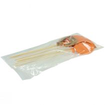 Prodotto Tappo fiore bouquet decorativo cake topper palloncino arancione 28 cm 8 pz