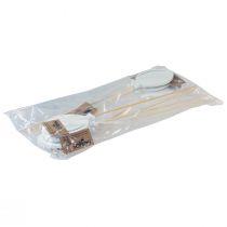 Prodotto Tappo fiore decorazione bouquet cake topper palloncino bianco 28 cm 8 pz