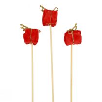 Prodotto Spina per fiori Confezione natalizia decorazione rossa 2,5 cm 15 pz