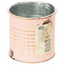 Prodotto Vaso decorativo per fiori, barattolo in metallo color salmone, porta erbe aromatiche Ø8cm H7.5cm