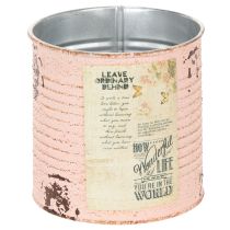 Prodotto Vaso da fiori decorativo in metallo color salmone, decorazione estiva Ø11cm H10.5cm