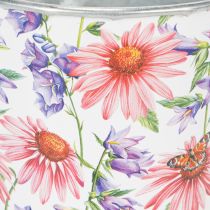Prodotto Vaso da fiori, decorazione primaverile, fioriera, in metallo, Ø12cm, H10.5cm