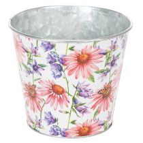 Prodotto Vaso da fiori, decorazione primaverile, fioriera, in metallo, Ø14cm H12.5cm