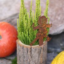 Prodotto Vaso da fiori in legno spaventapasseri ruggine H24,5cm