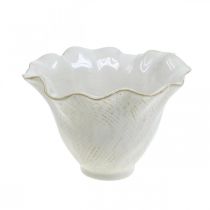 Prodotto Vaso per fiori fioriera in ceramica vaso per fiori vaso per piante bianco Ø15cm