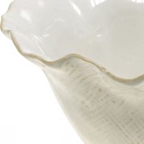 Prodotto Vaso da fiori fioriera in ceramica calice da fiori vaso da fiori bianco Ø19 cm