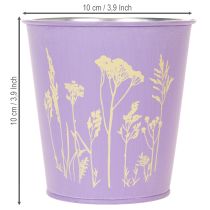 Prodotto Coprivasi in metallo con motivi floreali pastello 10 cm set 3 pezzi