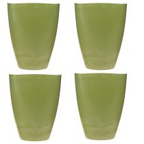 Prodotto Vaso per orchidee, vaso per fiori, vaso di plastica, verde, alto 16,5 cm, 2 pezzi