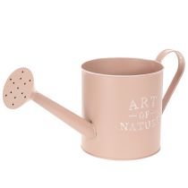 Prodotto Vaso da fiori/annaffiatoio decorativo vintage, in zinco color rosa antico, Ø16,5 cm H17 cm