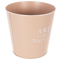 Prodotto Vaso da fiori in zinco, fioriera in metallo, rosa antica, Ø22cm H21cm