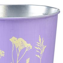 Prodotto Vaso da fiori in metallo, fioriera, viola, Ø11,5cm, H11,5cm