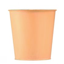 Prodotto Vaso da fiori in metallo, design a forma di pesca, fioriera, Ø10,5cm H10,5cm