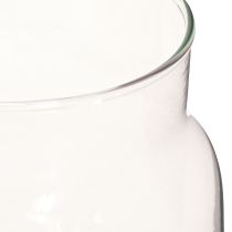 Prodotto Vaso per fiori in vetro trasparente vaso per decorazione in vetro H20cm