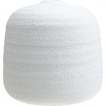 Prodotto Vaso da fiori, vaso in ceramica, vaso decorativo bianco Ø19cm H18cm