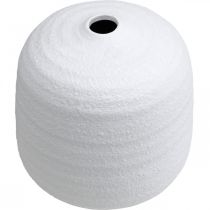 Prodotto Vaso da fiori, vaso in ceramica, vaso decorativo bianco Ø19cm H18cm