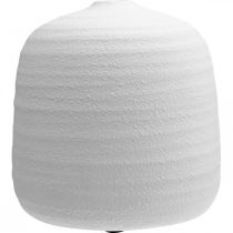 Prodotto Vaso da fiori, vaso in ceramica, vaso decorativo bianco Ø22cm H22,5cm