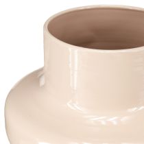 Prodotto Vaso per fiori in metallo marrone cappuccino smalto Ø17cm H23cm