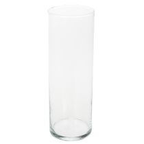 Prodotto Vaso da fiori, cilindro in vetro sottile, utilizzabile come vaso in vetro o come alto oggetto decorativo in vetro, 30 cm