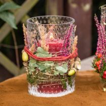 Vaso per fiori, vaso in vetro, candela in vetro, lanterna in vetro Ø11,5 cm H18,5 cm