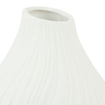 Prodotto Vaso da fiori in ceramica a forma di cipolla bianco Ø13cm H13,5cm 2 pezzi