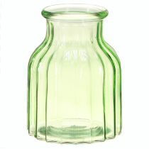 Prodotto Vasi per fiori in vetro verde decorazione retrò Ø11cm H14,5cm 2 pezzi