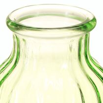 Prodotto Vasi per fiori in vetro verde decorazione retrò Ø11cm H14,5cm 2 pezzi