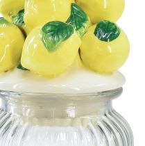 Prodotto Bomboniera in vetro ceramica limone estivo Ø11cm H27cm