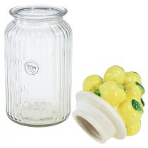 Prodotto Bomboniera in vetro ceramica limone estivo Ø11cm H27cm