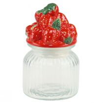 Prodotto Barattolo di caramelle con coperchio barattolo di biscotti alla fragola Ø11cm H18cm