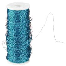 Prodotto Filo effetto brodo Ø0,30mm 140m turchese filo decorativo materiale per bigiotteria artigianale