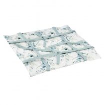 Prodotto Cestino per il pane, tessuto, eucalipto, contenitore, bianco, verde, cotone, decorazione, 20x20x7cm