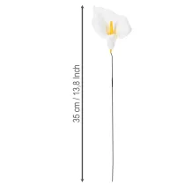 Prodotto Calla artificiale con stami gialli, fiori decorativi, 35 cm, 10 pezzi