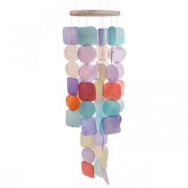 Capiz campanello a vento decorazione da appendere conchiglie madreperla Ø14cm 67cm