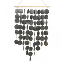 Campanella a vento Capiz, decorazione da parete conchiglie da appendere 68 cm