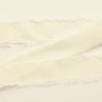 Prodotto Nastro in chiffon color crema con frange 40mm 15m