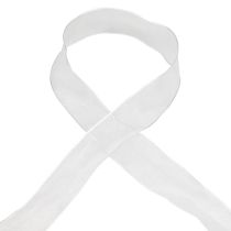 Prodotto Nastro di chiffon nastro di organza nastro decorativo di organza bianco 40mm 20m