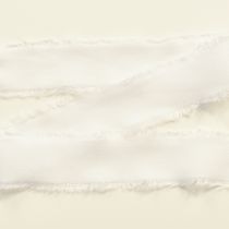 Prodotto Nastro in chiffon bianco con frange 40mm 15m