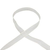 Prodotto Nastro di chiffon nastro di organza nastro decorativo di organza crema 15 mm 20 m