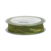 Prodotto Nastro in chiffon nastro di organza nastro decorativo organza verde 15 mm 20 m