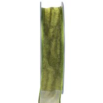 Nastro in chiffon nastro di organza nastro decorativo organza verde 25mm 20m