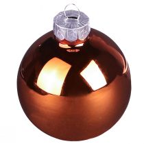 Prodotto Palline per albero di Natale palline di vetro mix marrone oro Ø5cm 24 pz