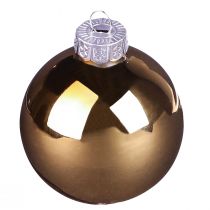 Prodotto Palline per albero di Natale palline di vetro mix marrone oro Ø5cm 24 pz