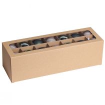 Prodotto Palline per albero di Natale in vetro verde madreperla grigio Ø5cm 24 pz